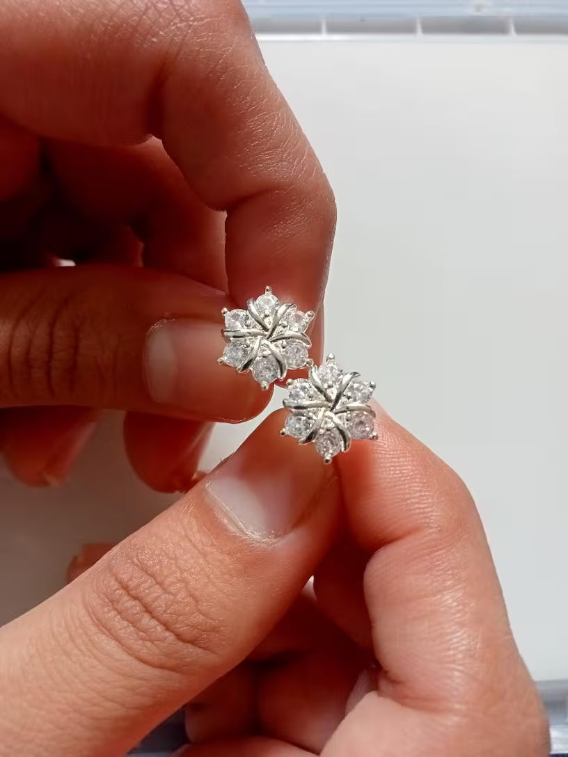 Sienna 'Snowflake' Earring- 2pc/Set