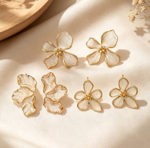 Vintage Maple Leaf Earring - Set of 6pc