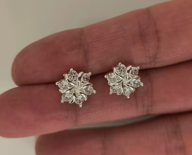 Sienna 'Snowflake' Earring- 2pc/Set